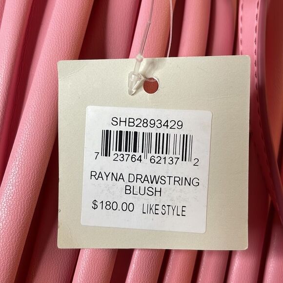 Fossil Rayna Pleated Drawstring Crossbody Bubblegum Pink - Picture 4 of 5